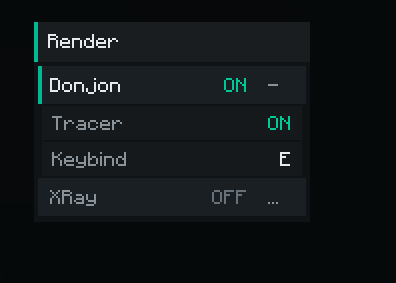 Modules Donjon et XRay du client Necrose